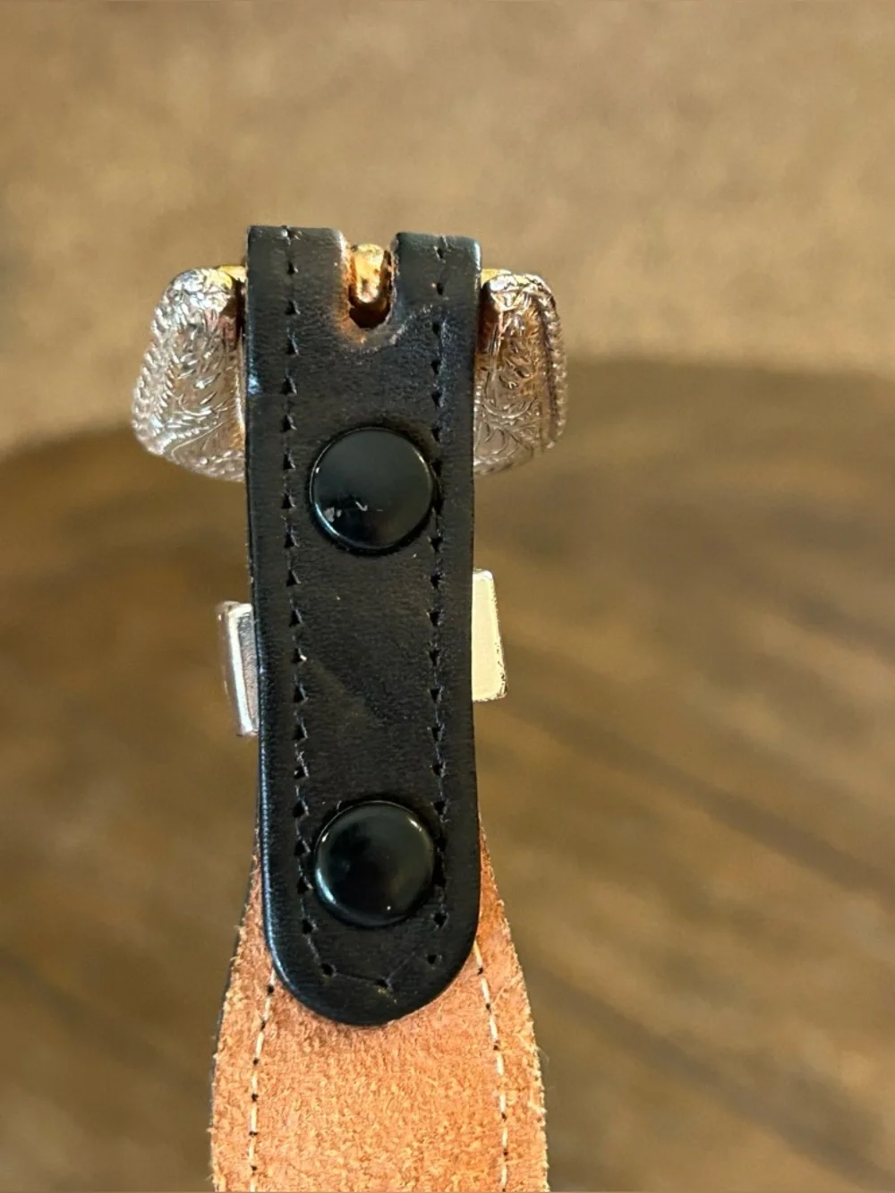 Brushy Creek Full Grain Cowhide Leather Horsehair Inlay Belt Girl’s Size 26  USA
